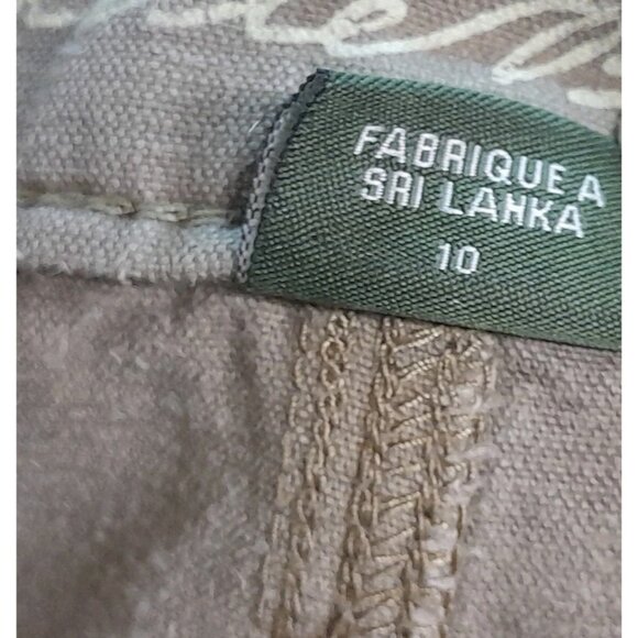 Womens Size 10 Retro Low Rise Relaxed Boyfriend Button Fly Corduroy Pants Brown - Picture 5 of 6